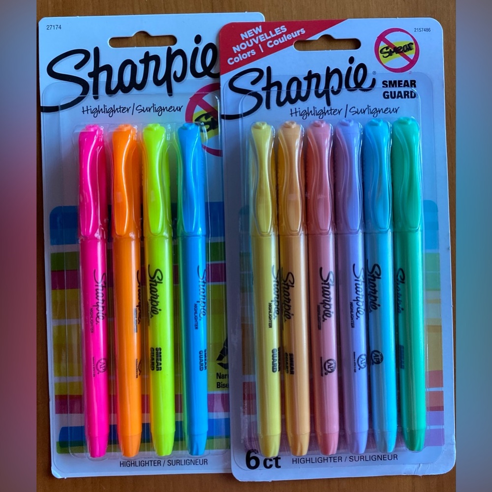 Sharpie Highlighter Marker 2 Pack New